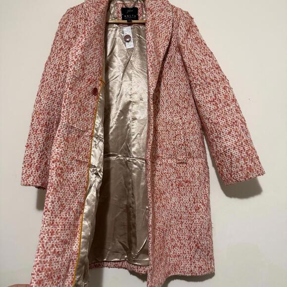 J.Crew Stadium Cloth Nello Gori Wool Blend Coat Beige Size 12  Outdoor Women’s - Picture 7 of 9